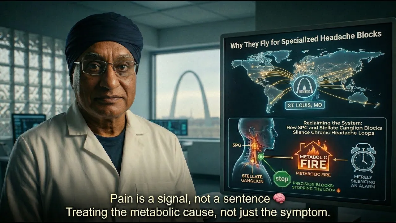 Pain is a signal, not a Sentence. SPG and Stellate Blocks Can Silence the Chronic Headache Loop — video thumbnail